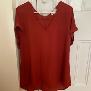 Burnt Orange Blouse